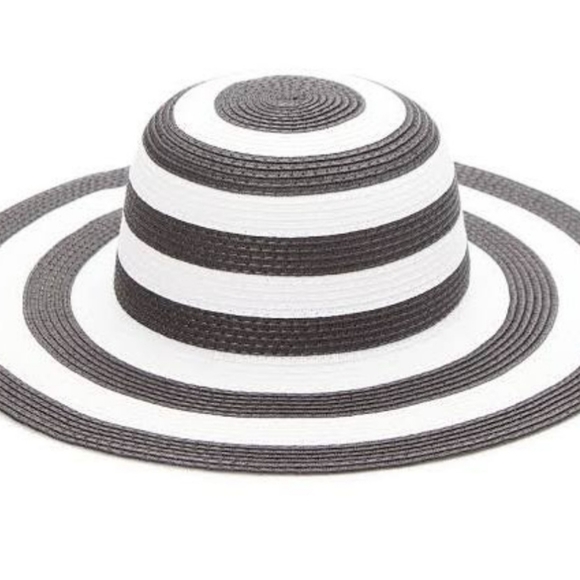 Time and Tru Women's Stripe Floppy Hat - Picture 2 of 4